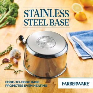 Farberware 2 Qt. Covered Saucepan w/ Double Boiler Insert
