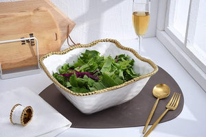 CER-2253-WG Pampa Bay Large Square Salad Bowl