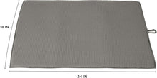 Load image into Gallery viewer, 2PK JUMBO 18X24&quot; MICROFIBER DRYING MAT- GREY
