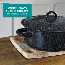 Load image into Gallery viewer, ENAMEL-DUTCH OVEN 4.5 QT BLACK
