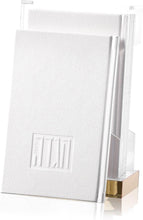 Load image into Gallery viewer, HAG-PU-HC-W-GO Hagaddah Set - Gold Leather Books Hard Cover - Gold Holder
