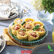 Load image into Gallery viewer, Simax 10.25 inch 2.25 qt Fluted Glass Baking Dish
