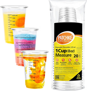 CUPS DISPOSABLE MEASURING 20 PACK 8OZ PATCHKE