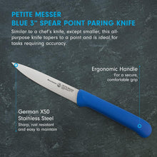 Load image into Gallery viewer, MESSERMEISTER Spear Point Parer with Matching Sheath - 4&quot;
