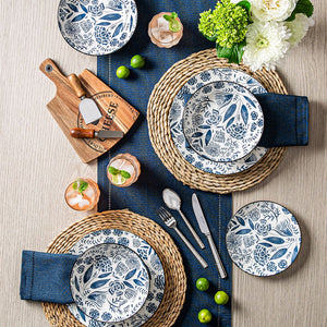 LINEN LOOK NAPKIN S4 NAVY
