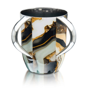 50885 WASHCUP ABSTRACT BLACK/GOLD