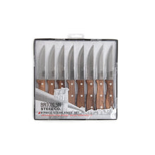 Load image into Gallery viewer, 8pc Jumbo Steak Knives Walnut

