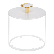 Load image into Gallery viewer, J-JKLS-CLR SML LUCITE JAR - GOLD KNOB
