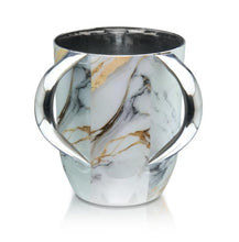 Load image into Gallery viewer, 50886 WASHCUP ABSTRACT WHITE/GOLD
