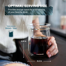 Load image into Gallery viewer, Double Wall Coffee Tasting Glass - 350mL/12oz (set of 2)
