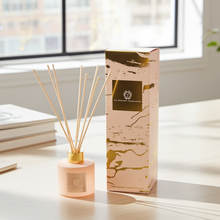 Load image into Gallery viewer, TAJ Designs Pink Marble Diffuser Roses
