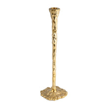 Load image into Gallery viewer, 18187-01 Metal, 11&quot; Forged Taper Candleholder, Gold Set Of 2
