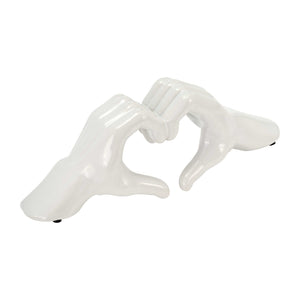 15688-03 5" HAND-HEART, WHITE