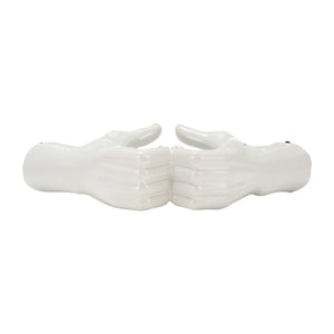 15688-03 5" HAND-HEART, WHITE