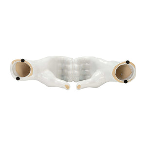 15688-03 5" HAND-HEART, WHITE