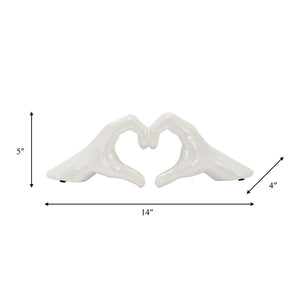 15688-03 5" HAND-HEART, WHITE