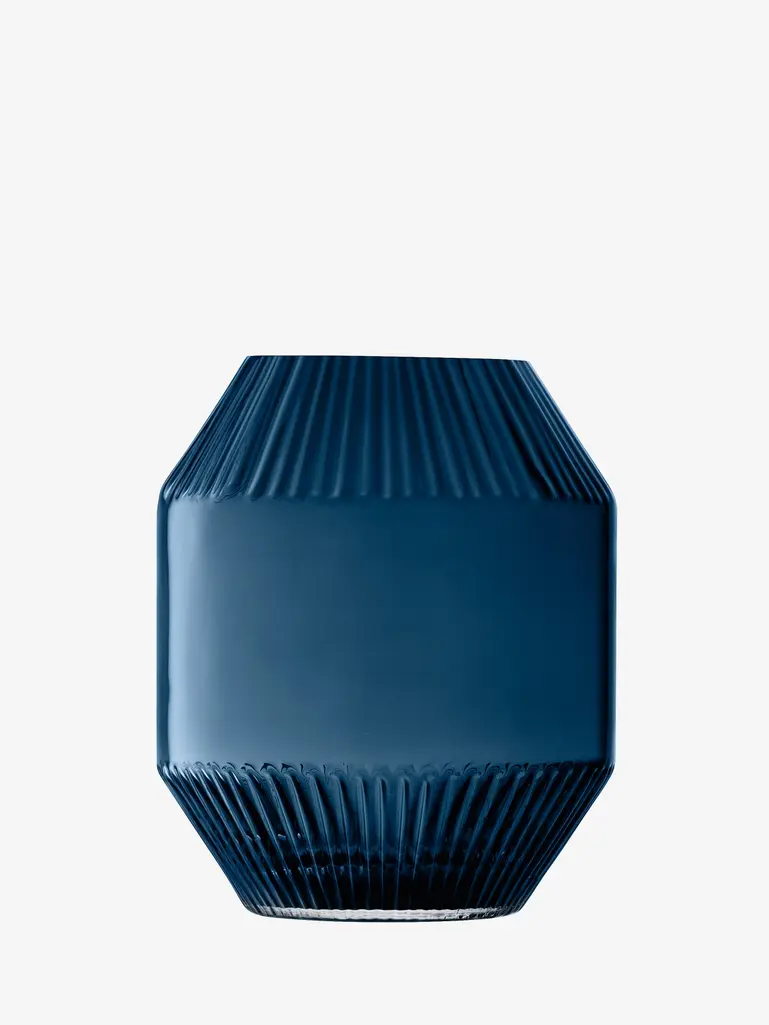G1655-20-610 Rotunda Vase H7.75in Sapphire
