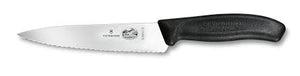 Victorinox - Fibrox Pro Chef Serrated Knife, 6 In, Black -