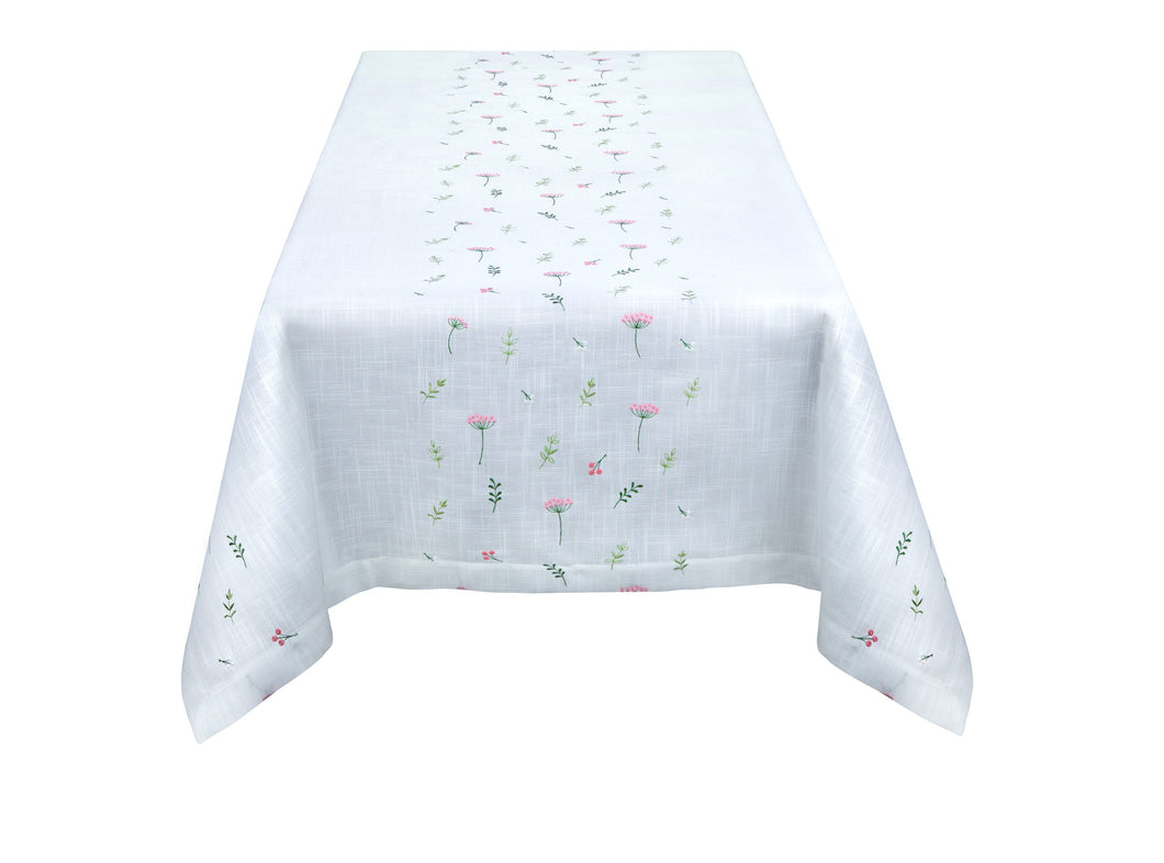 Flora Pink Tablecloth