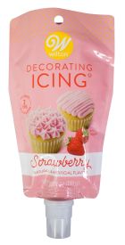 Wilton Strawberry Icing Decorating Pouch with Tips, 7oz.
