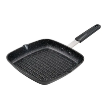 Load image into Gallery viewer, Grill Pan, Non-Stick Aluminium Cookware with Stainless Steel Chef’S Handle, 10

