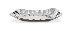 VT4928 Stainless Steel Hammered Serving Tray, 17.25"L