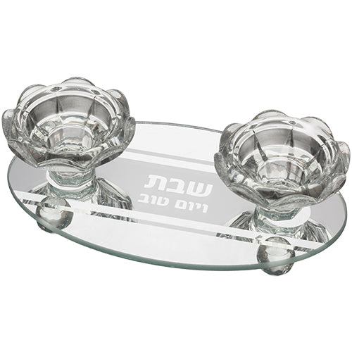 UK80069 Glass Candlesticks 17*10 cm