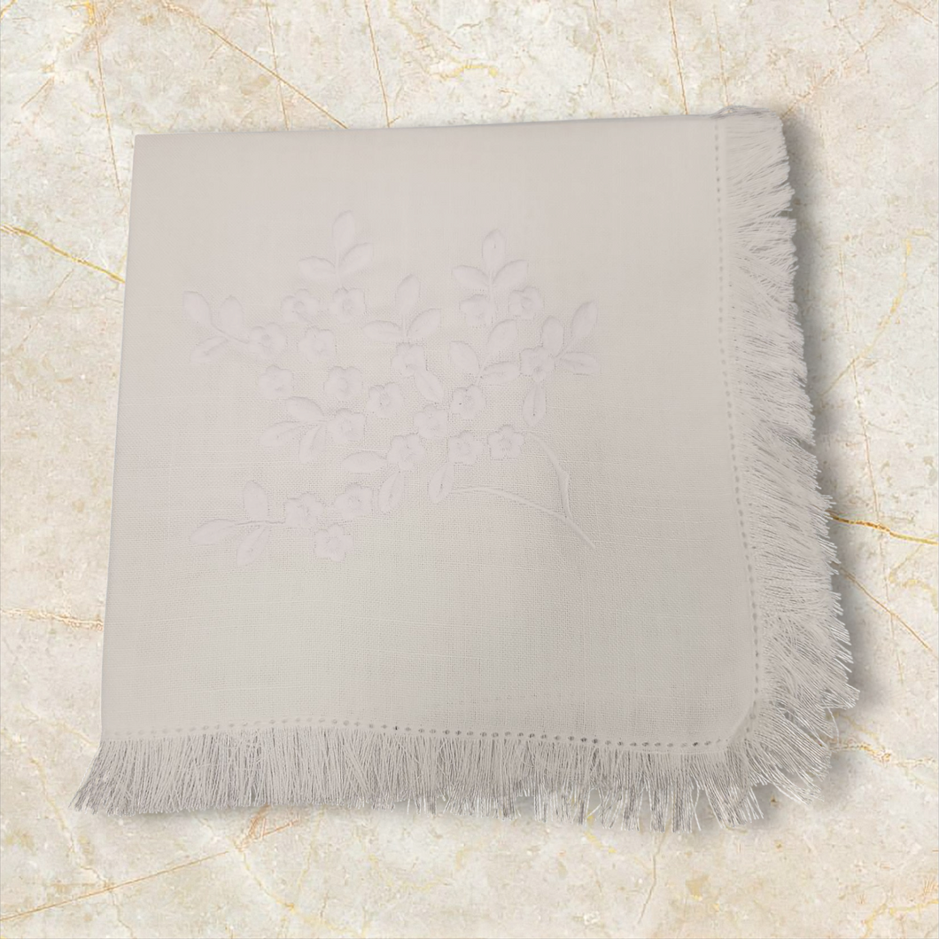 NAP-FR/DAN Fringes Flowers White