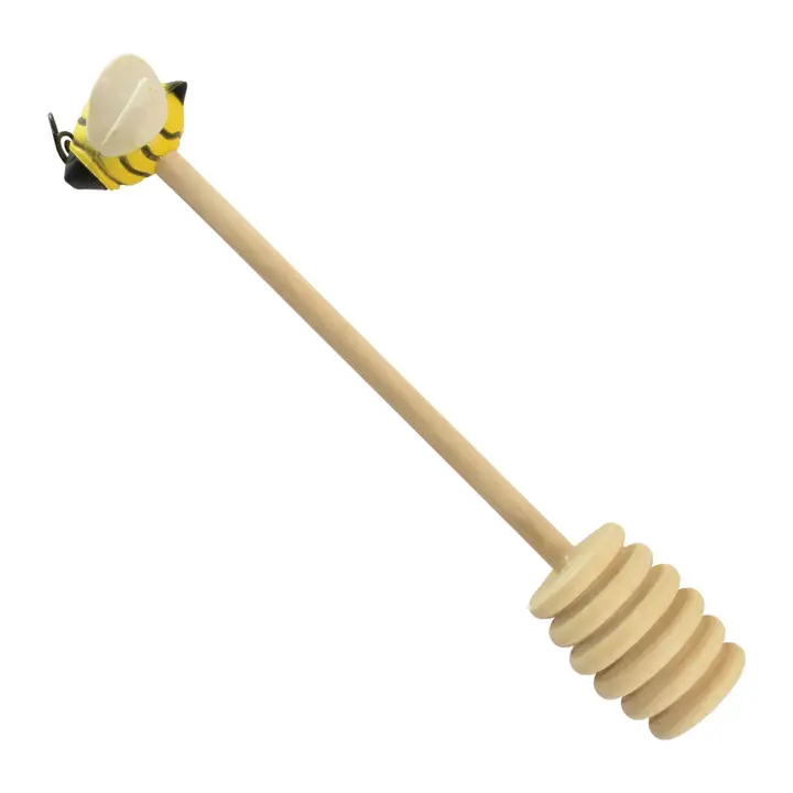 Wooden Honey Dipper w/ Bee