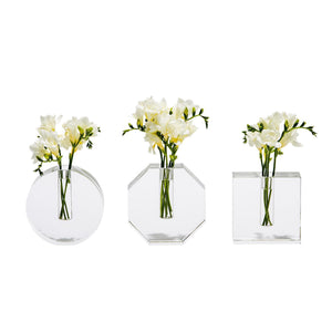 INF002-ASST Crystal Bud Vase A/3