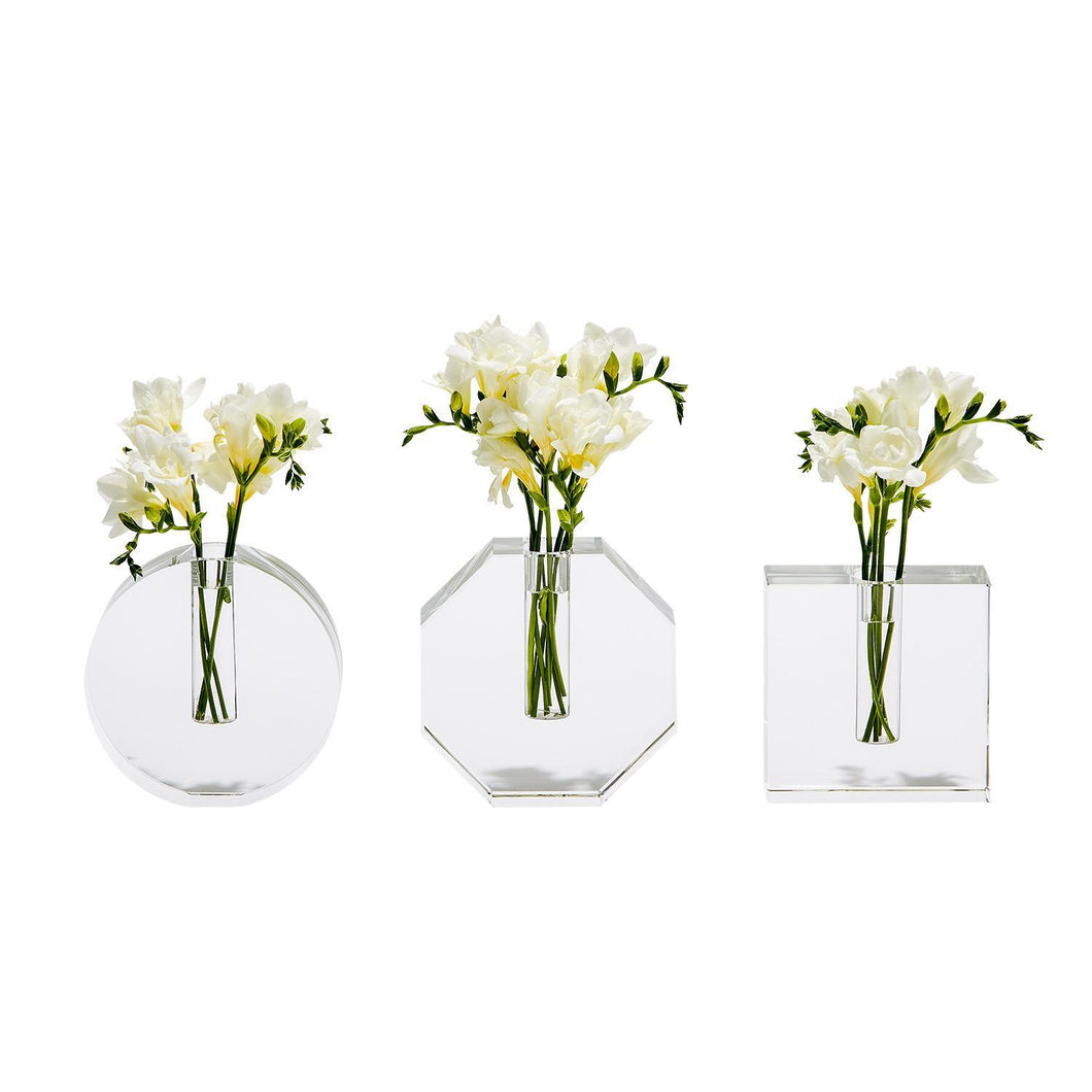 INF002-ASST Crystal Bud Vase A/3