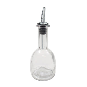 10 OZ CLEAR GLASS BOTTLE WITH POURER