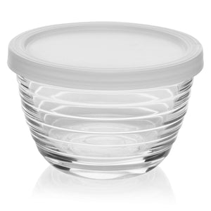 512123 Libbey Small Glass Bowl with Lid, 6.25-ounce