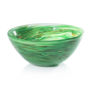 CH-7800 Delphine Glass Bowl - Multi Green - Large
