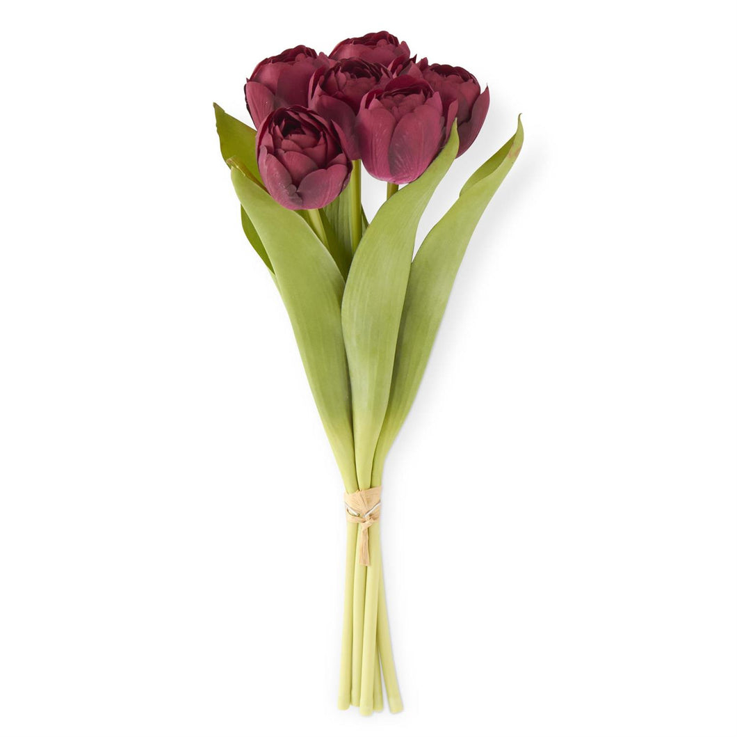 13 Inch Red Real Touch Tulip Bundle (6 Stem)