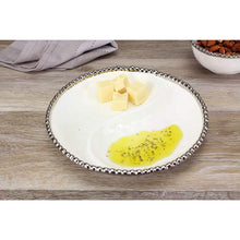 Load image into Gallery viewer, Pampa Bay Small 2-Section Platter CER-2427-W
