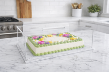 Load image into Gallery viewer, TAJ Designs 9x13  Rectangle Cake Dome Rectangle Marble
