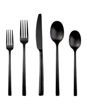 Load image into Gallery viewer, Beaon Black Flatware Service For 4
