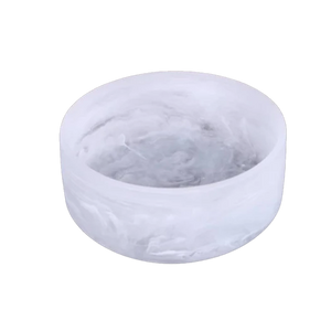 K-SBRS-1-WHT Resin White Swirl Salad Bowl