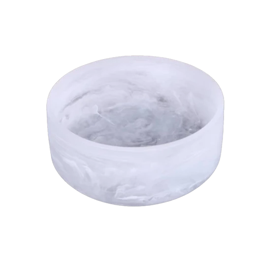 K-SBRS-1-WHT Resin White Swirl Salad Bowl