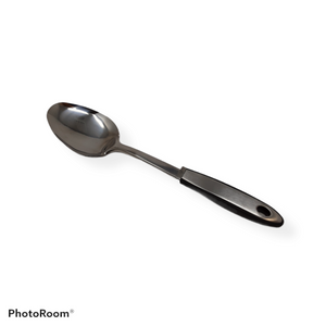 Cherle Stainless Steel Solid Spoon black handle