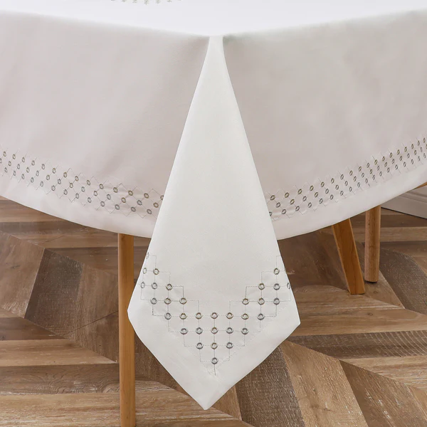 TC1555 Tablecloth Poly Linen-Look