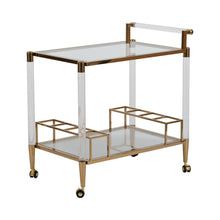 Load image into Gallery viewer, EV20106 32&quot; Lushley Acrylic Drink Cart
