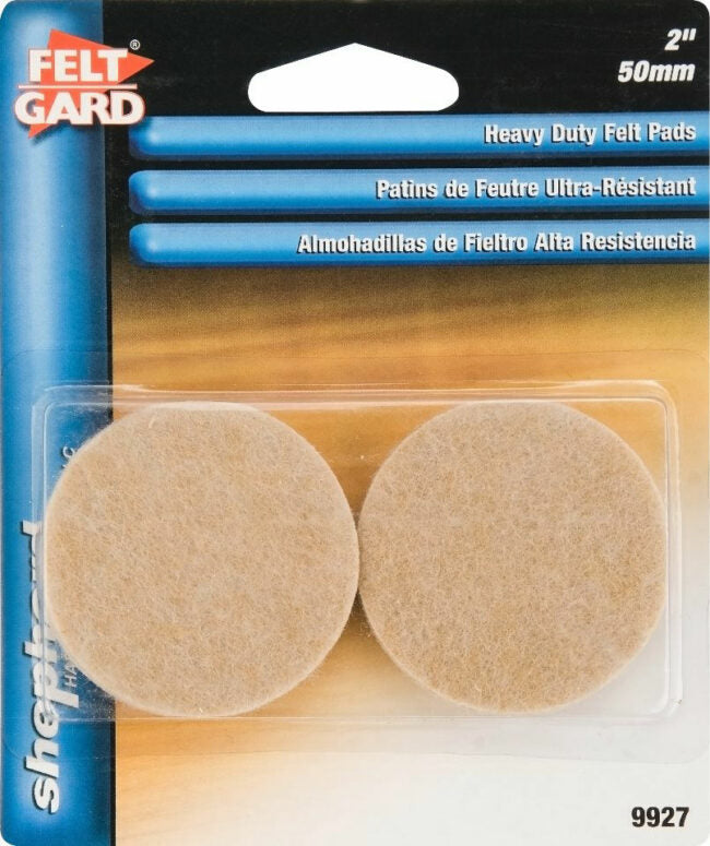 FELT GARD PADS-H.D.LIGHT BROWN #4 – 2″