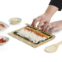 Load image into Gallery viewer, Helen's Asian Kitchen Bamboo Sushi Mat with Paddle
