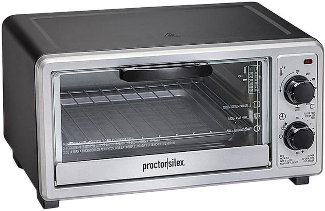 Proctor Silex 31260 Black 4 Slice Toaster Oven