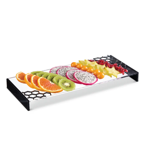 HCT-BLK Honeycomb Laser Cut Tray- Black Lucite