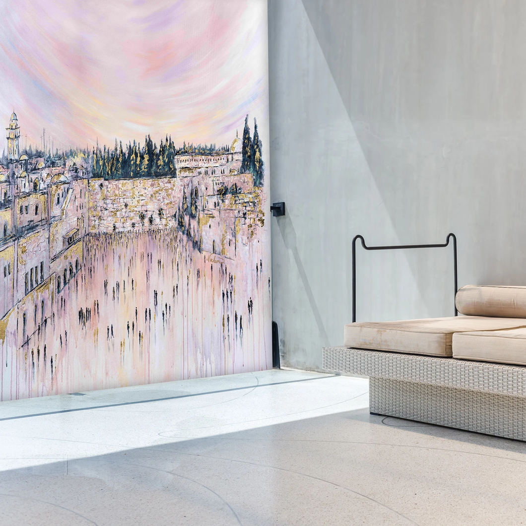 V450 - Serenity Kotel Sukkah Mural 3' x 2'