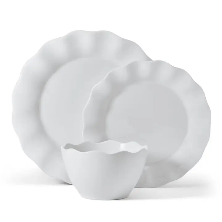 5323962 White Scallop 12Pc Dw Set
