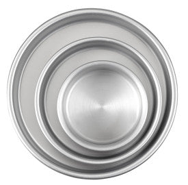 Wilton Aluminum Bakeware Round Cake Pan Set 4, 6 and 8 Inch, 3 Piece